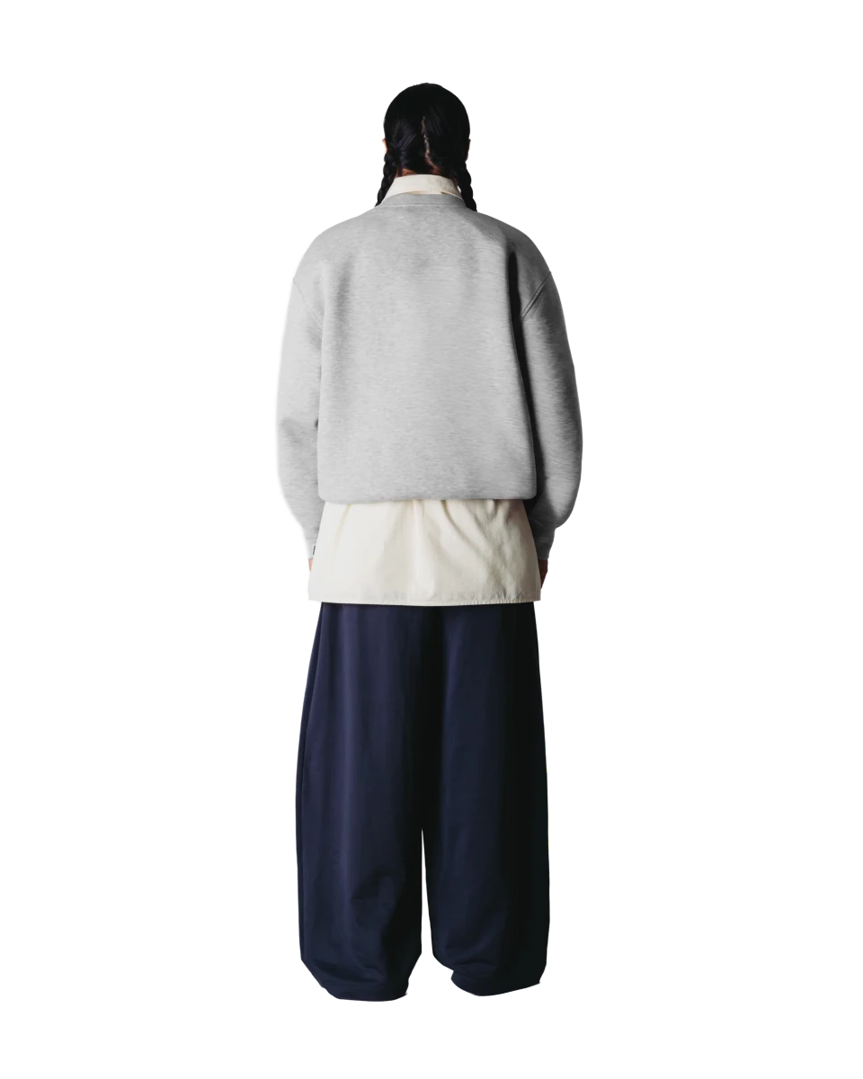 FUKO SCUBA CREW GREY MELANGE | WOODBIRD