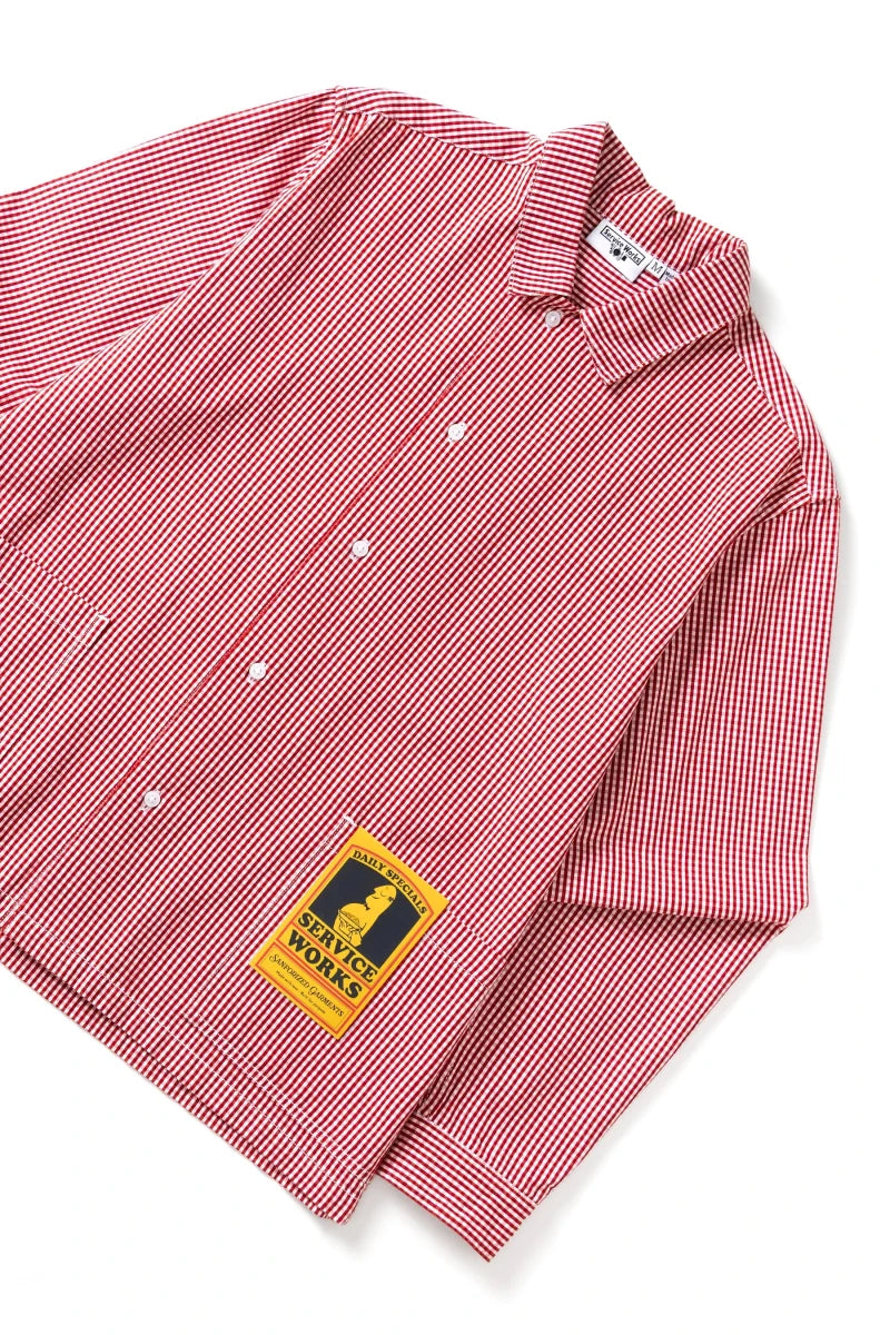 GINGHAM WAITER SHIRT | SERVICE WORKS