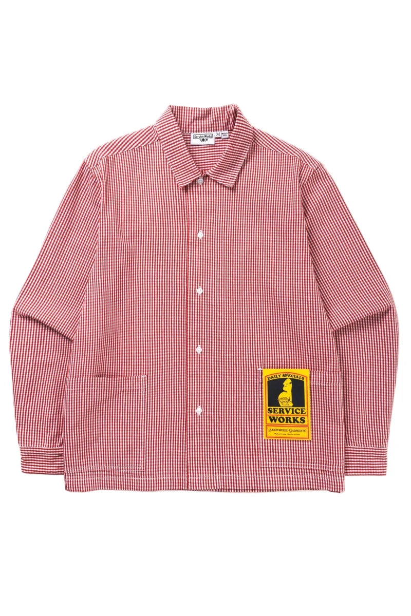 GINGHAM WAITER SHIRT | SERVICE WORKS