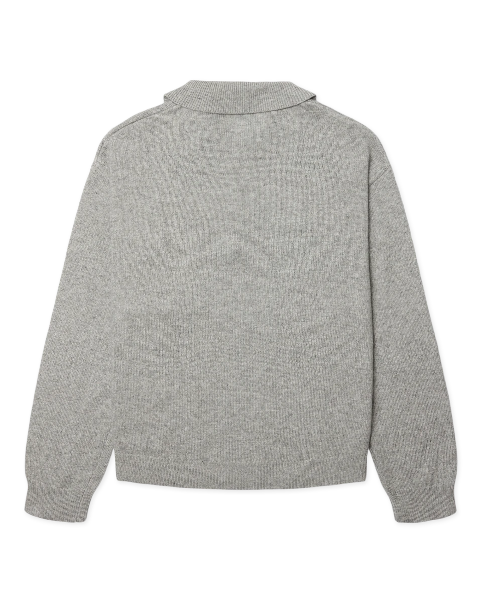 KANG 1/2 ZIP POLO KNIT | WOODBIRD