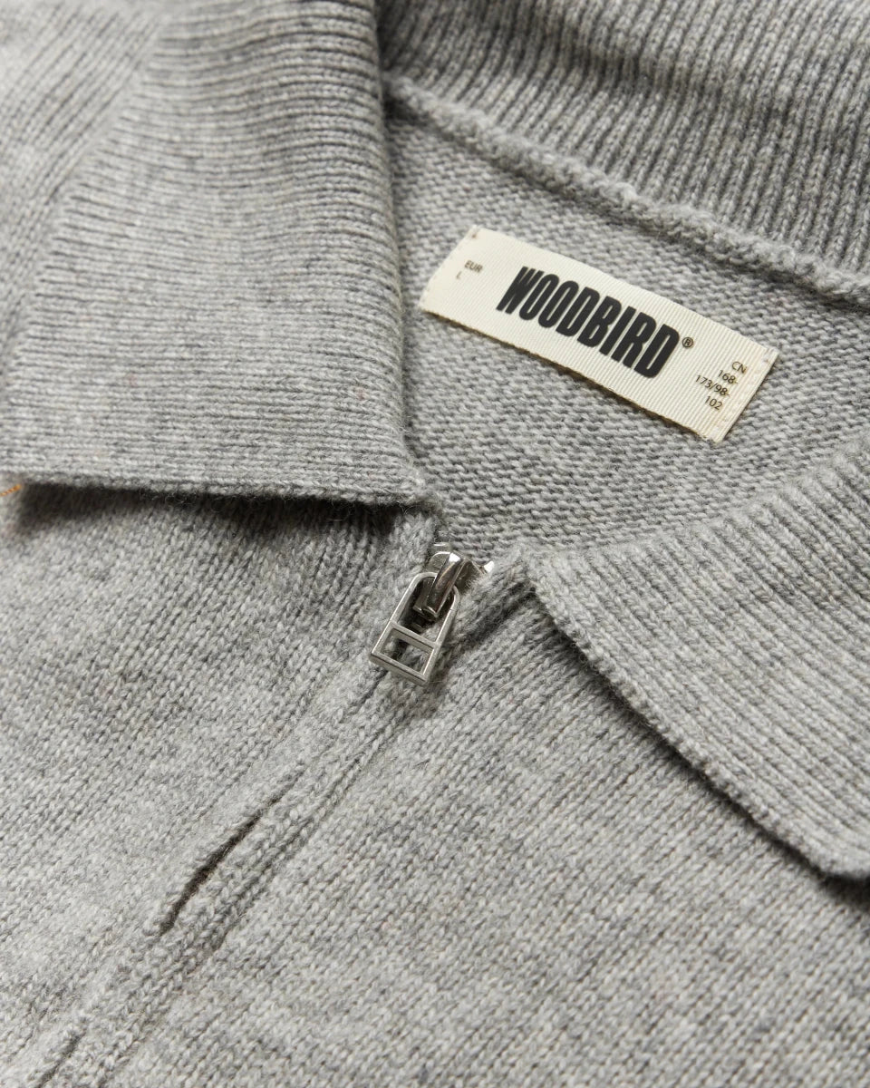 KANG 1/2 ZIP POLO KNIT | WOODBIRD