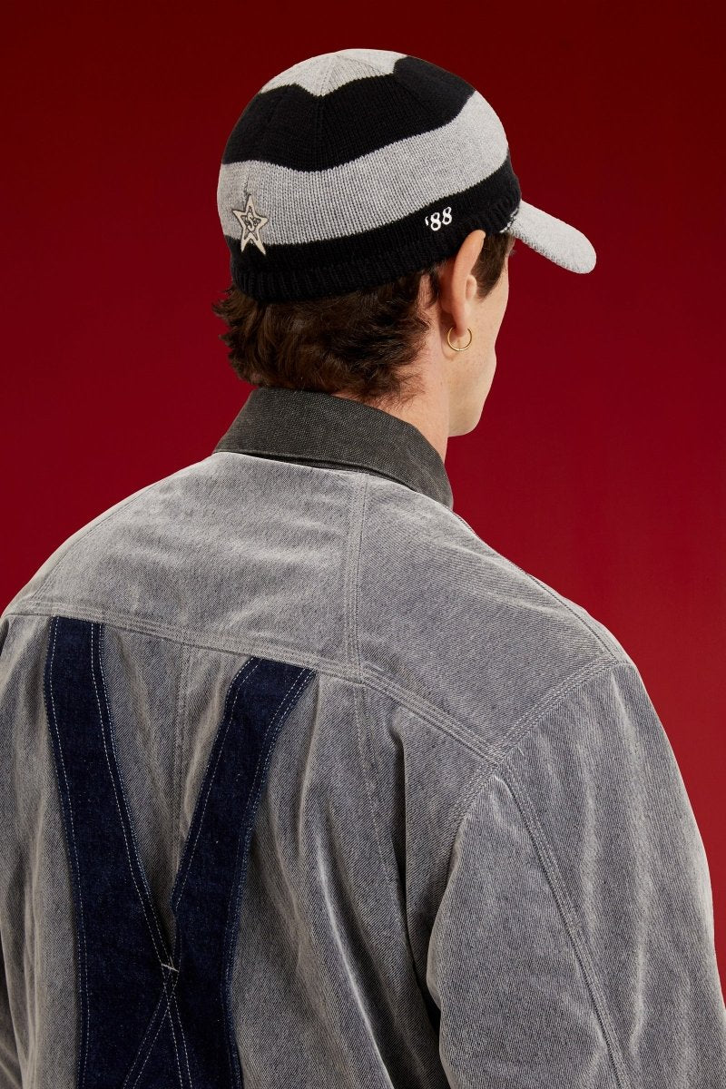 KNITTED CAP GREY | SSSTUFFF