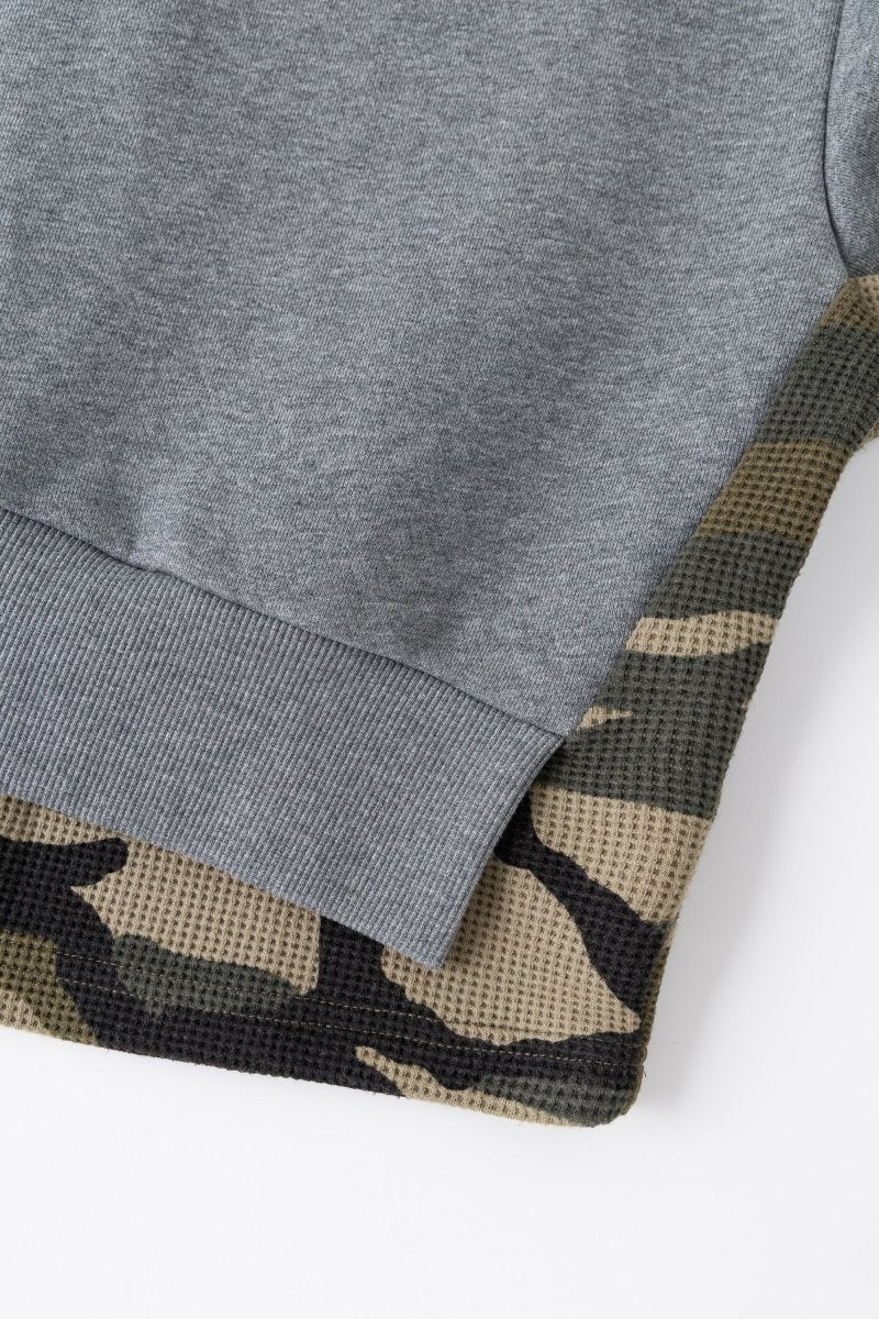 LAYERED CAMO CREWNECK | SSSTUFFF