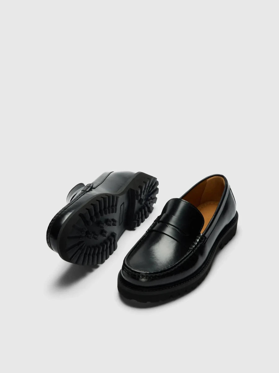 LEATHER PENNY LOAFER SHOES | SELECTED HOMME