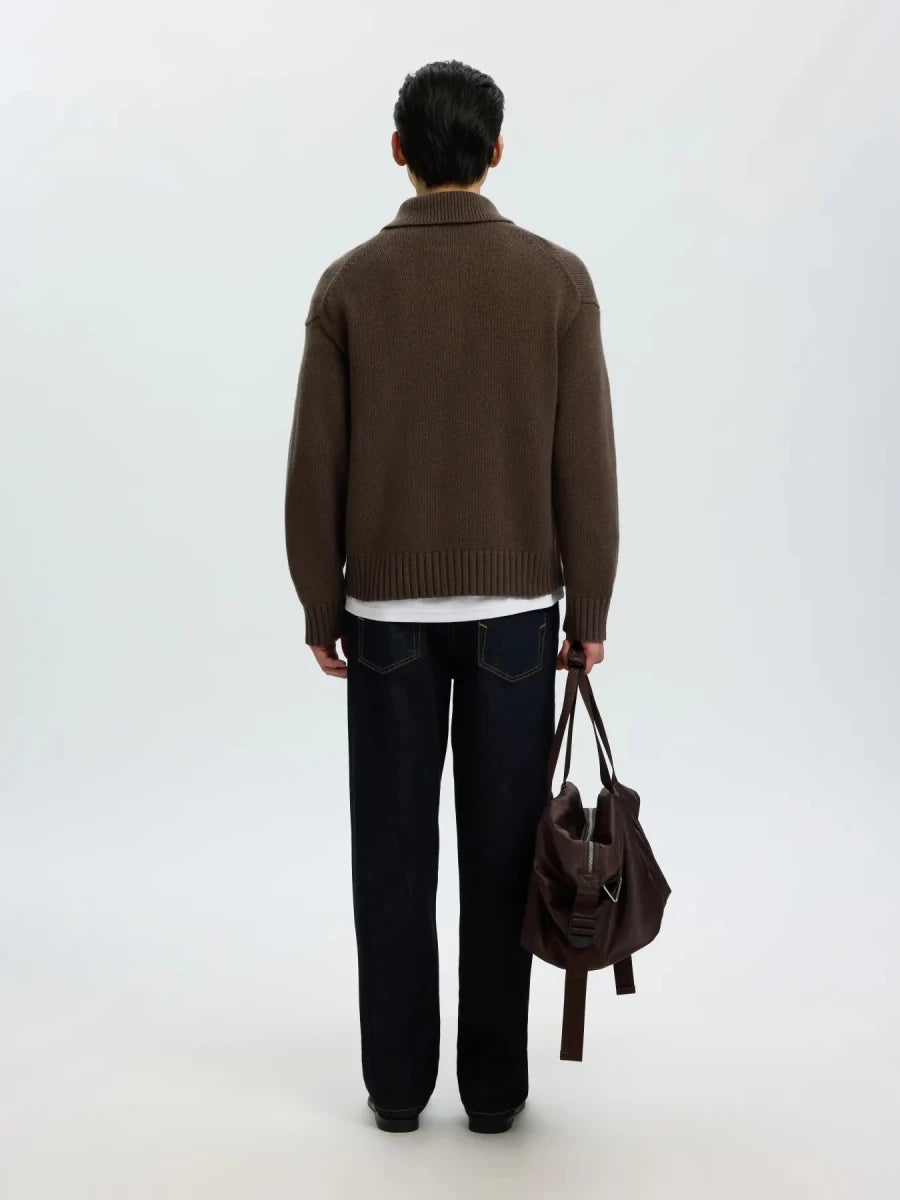 LS KNIT RELAXED POLO COLLAR | SELECTED HOMME