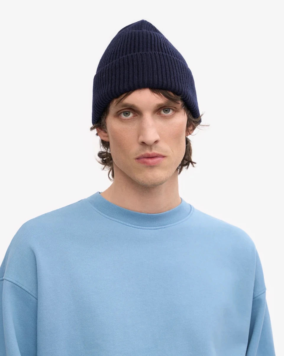 MERINO BEANIE NAVY BLUE | COLORFUL STANDARD
