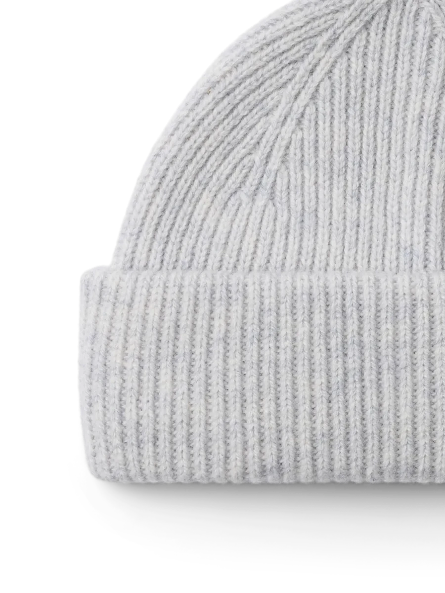 MERINO SAILOR WOOL BEANIE LIGHT GREY | SELECTED HOMME