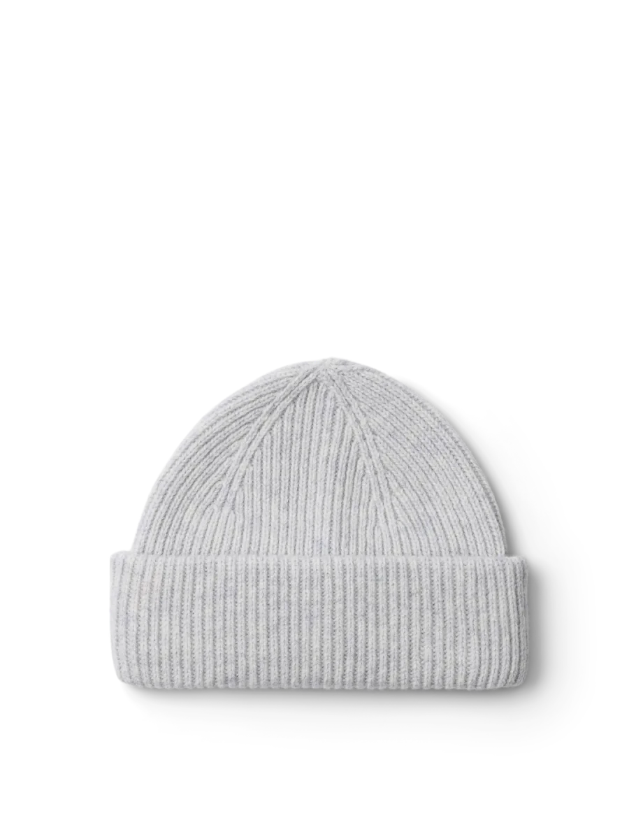 MERINO SAILOR WOOL BEANIE LIGHT GREY | SELECTED HOMME