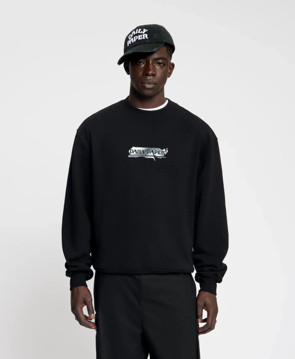 METALLIC STICKER OVERSIZED SWEATER | DAILY PAPER