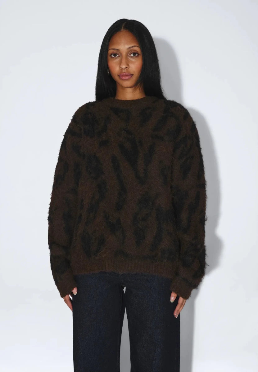 MIC SWEATER BROWN | DR DENIM