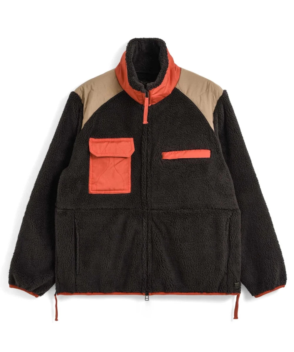 MILITARY PILE-FLEECE HIGH-NECK JACKET | TAION