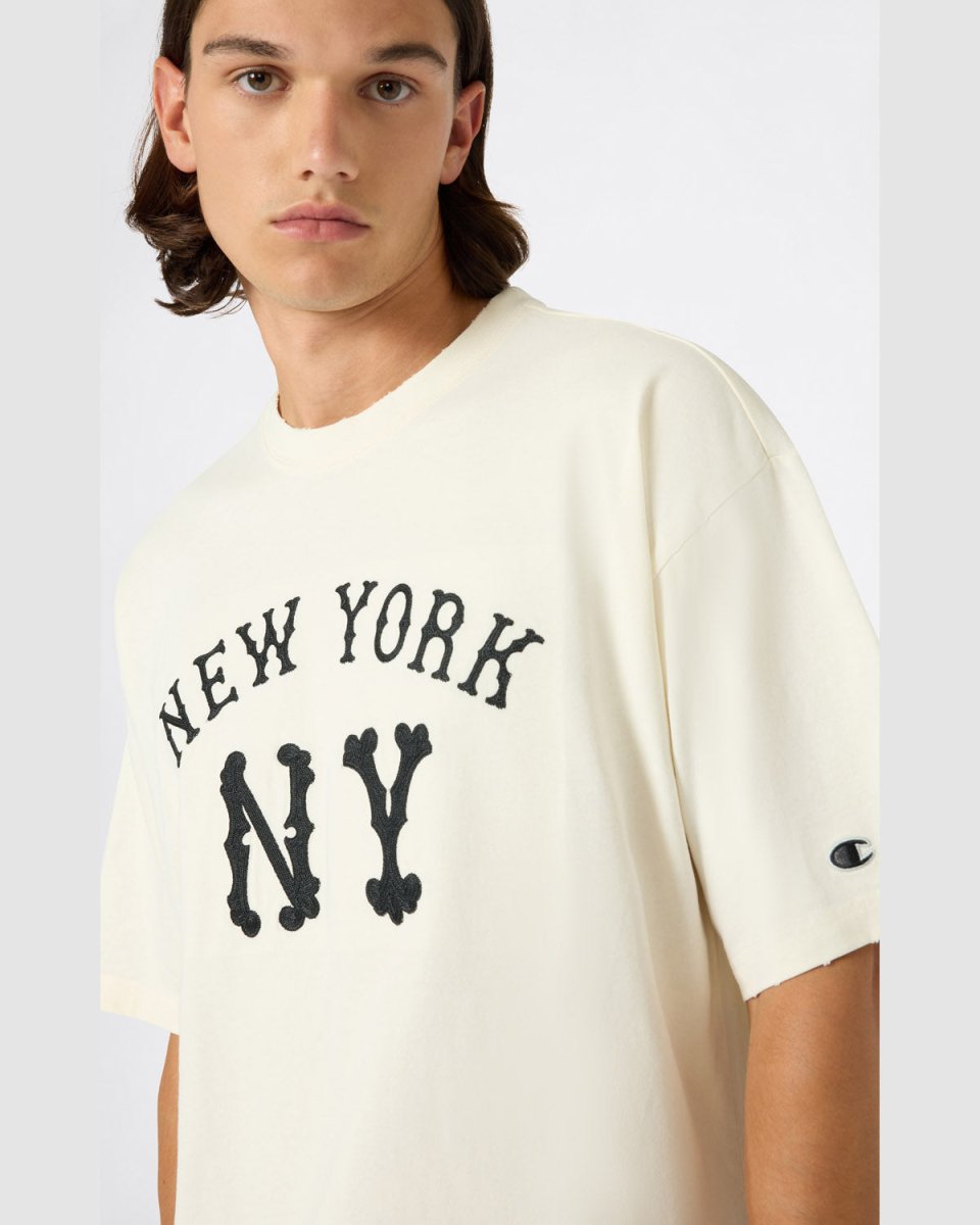 MLB JP JERSEY T-SHIRT NY YANKEES OFFWHITE | CHAMPION PINNACLE
