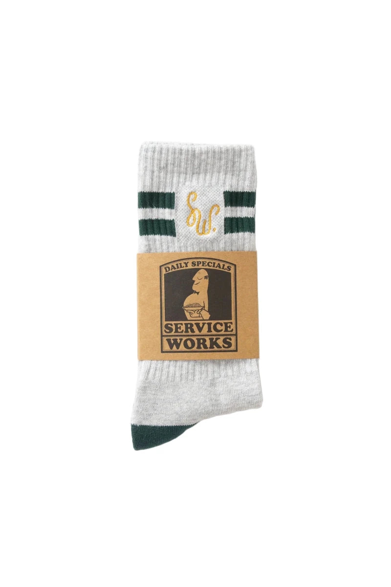 MONOGRAM SOCKS HEATHER | SERVICE WORKS