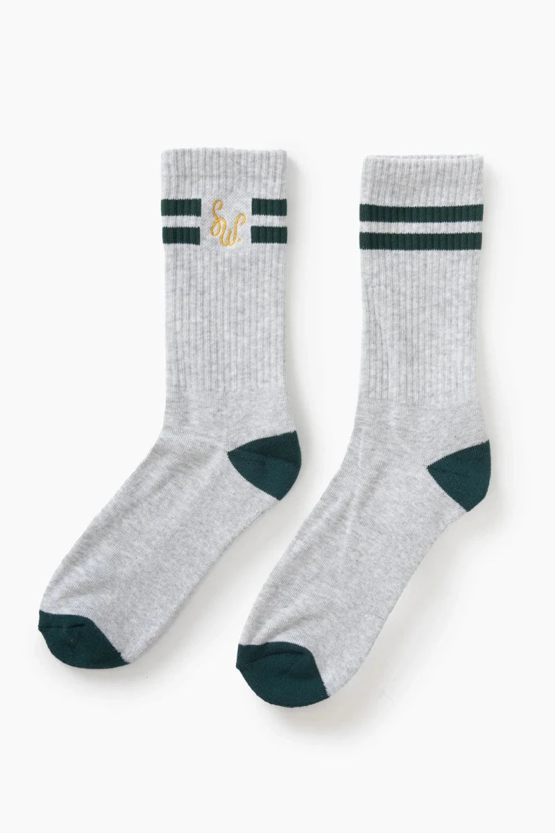 MONOGRAM SOCKS HEATHER | SERVICE WORKS