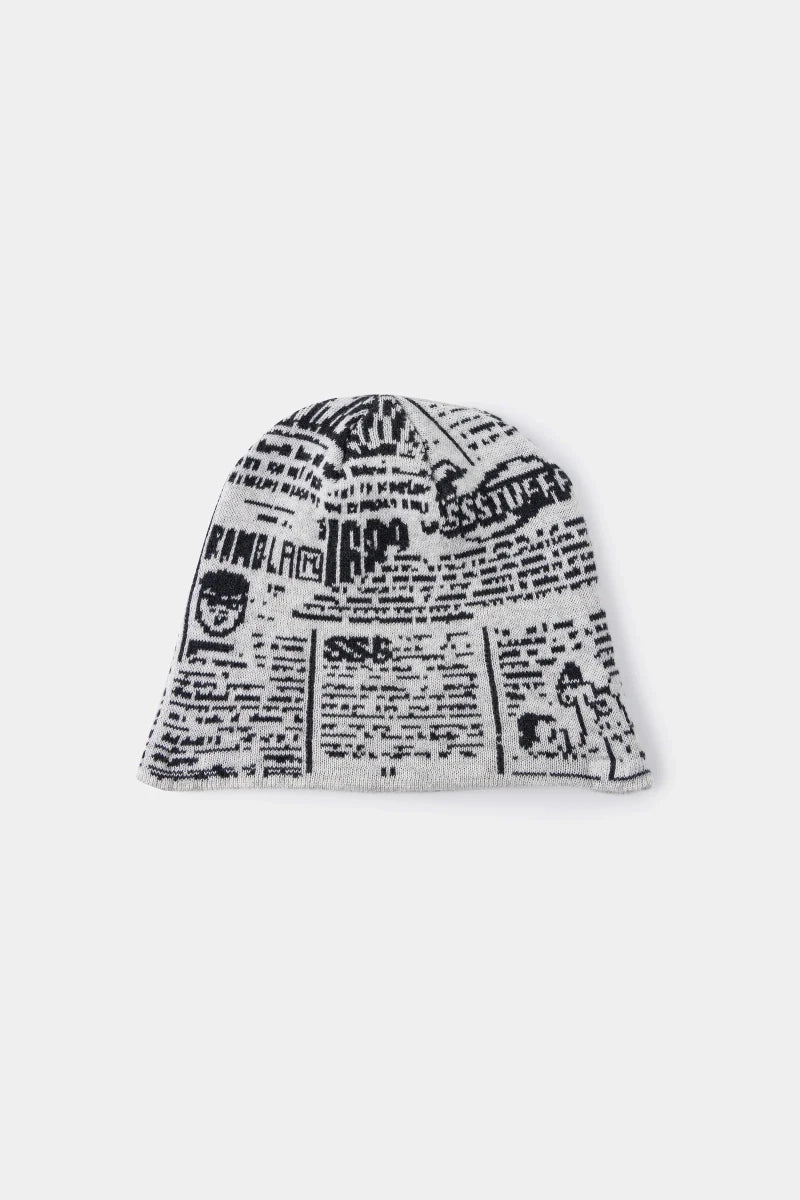 NEWSPAPER SPY BEANIE | SSSTUFFF