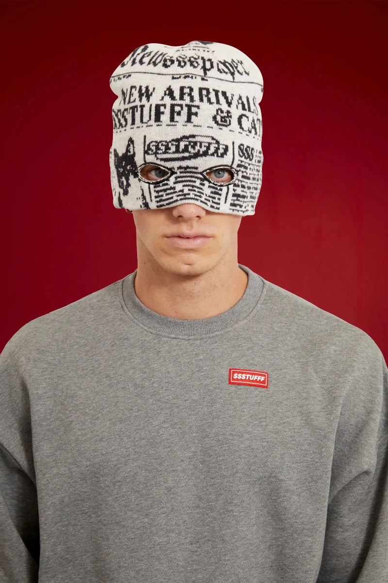 NEWSPAPER SPY BEANIE | SSSTUFFF