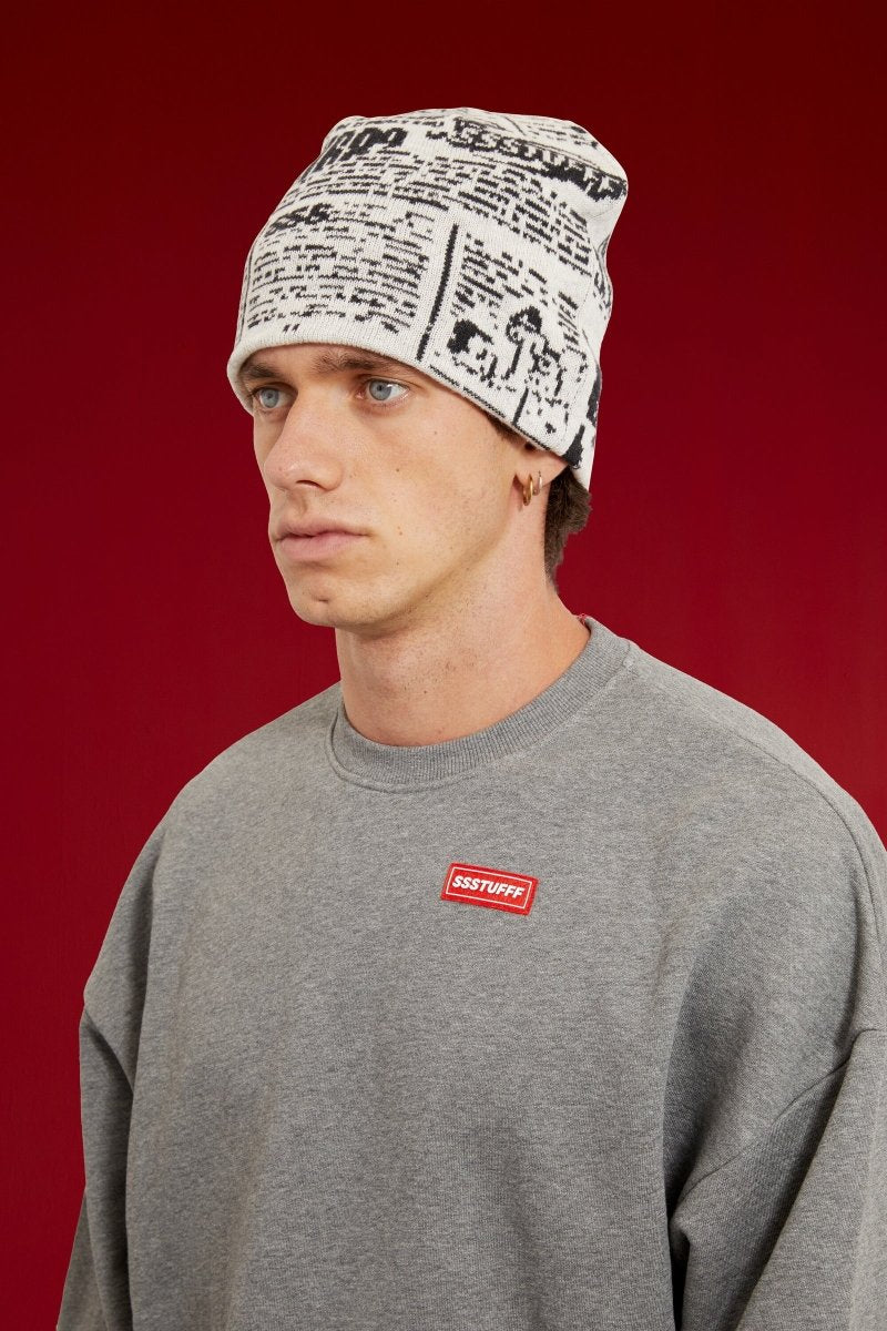 NEWSPAPER SPY BEANIE | SSSTUFFF