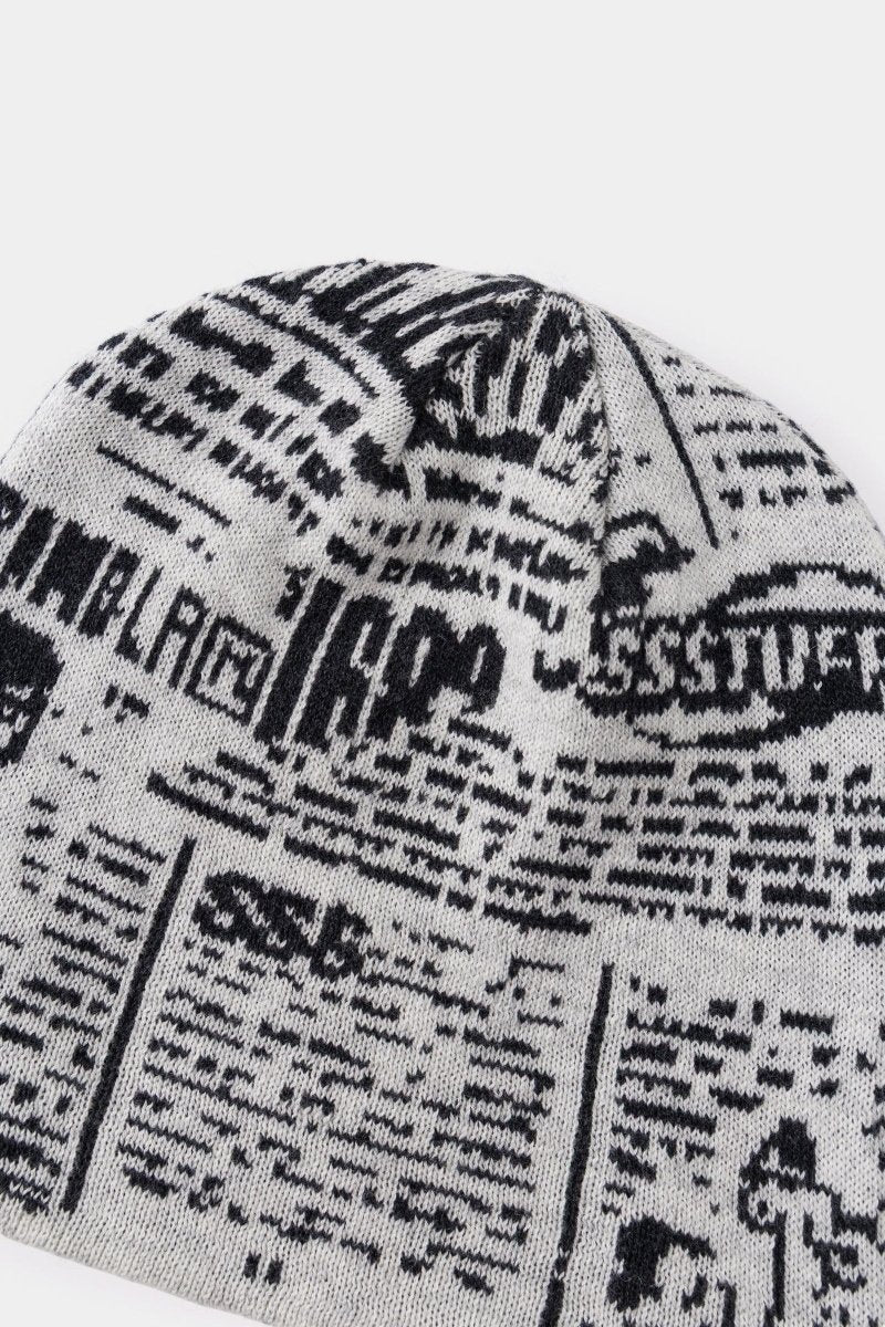 NEWSPAPER SPY BEANIE | SSSTUFFF
