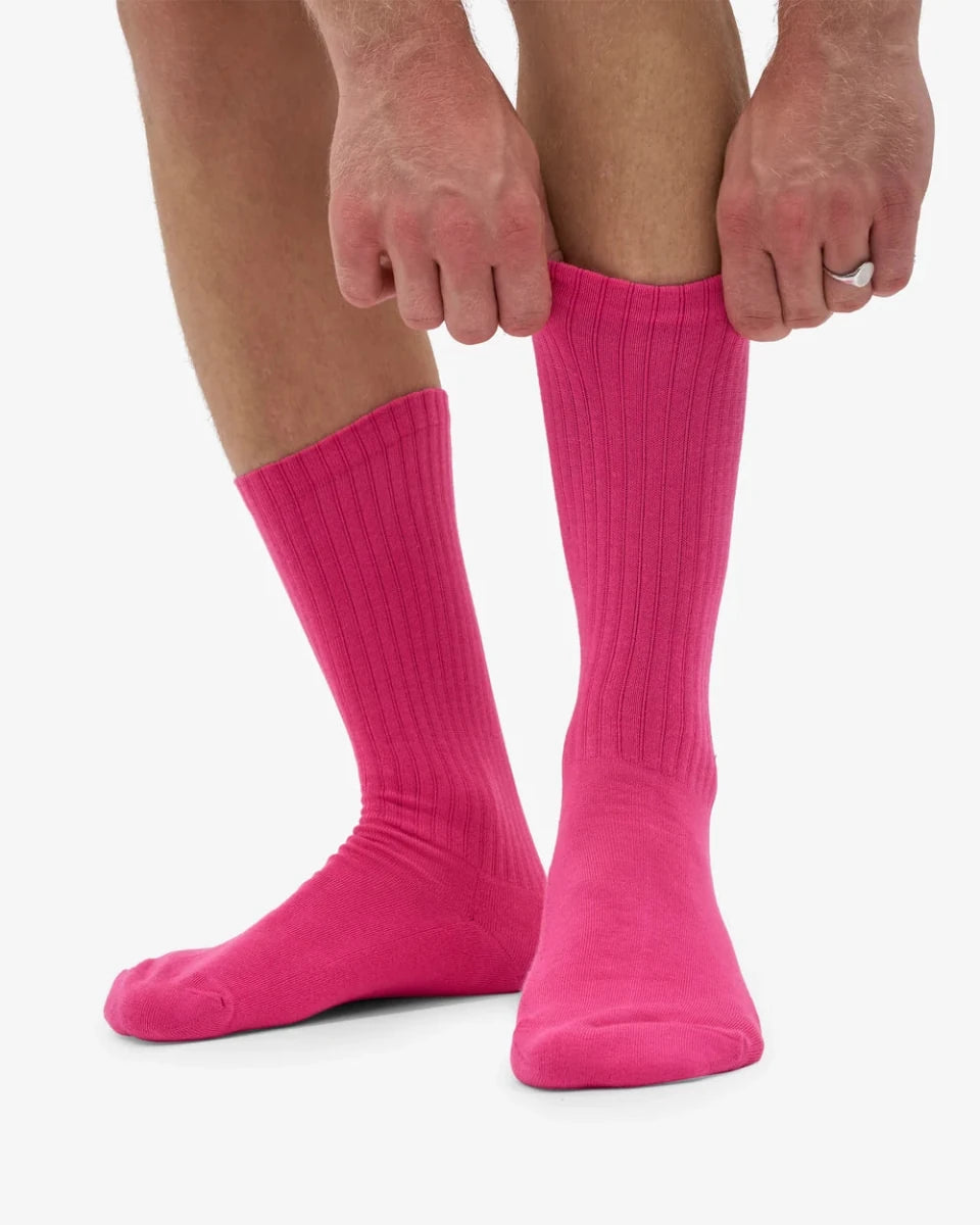ORGANIC ACTIVE SOCKS BUBBLEGUM PINK | COLORFUL STANDARD