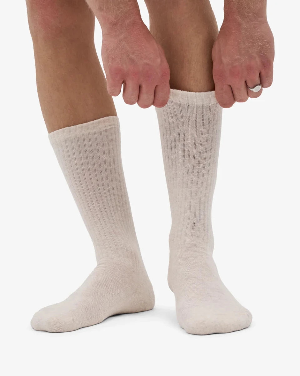 ORGANIC ACTIVE SOCKS IVORY WHITE | COLORFUL STANDARD
