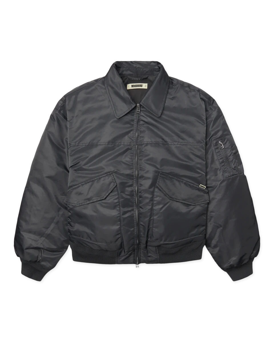 OSAMU BOMBER JACKET ANTRA GREY | WOODBIRD