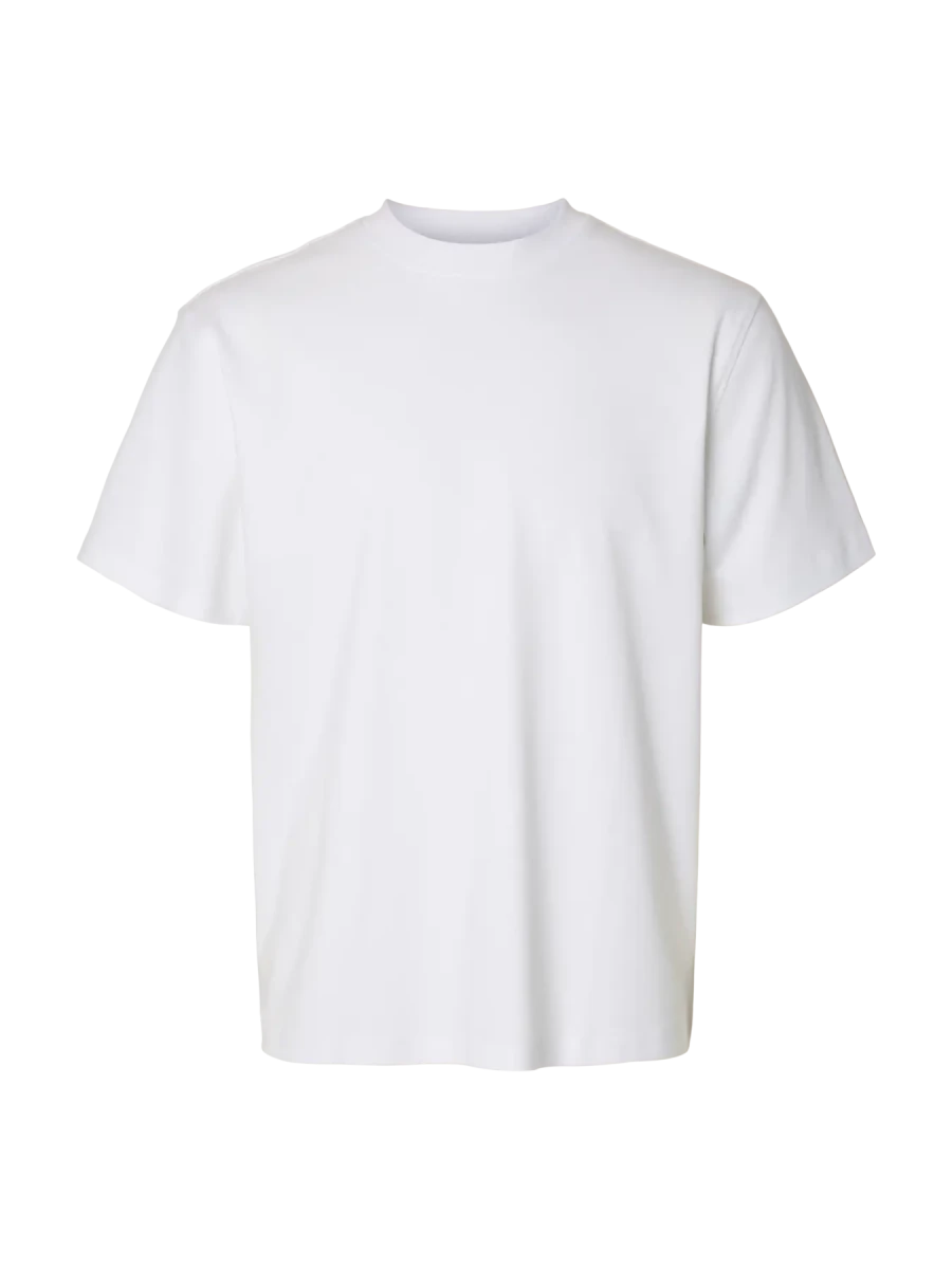 PEACH SS O-NECK T-SHIRT WHITE | SELECTED HOMME