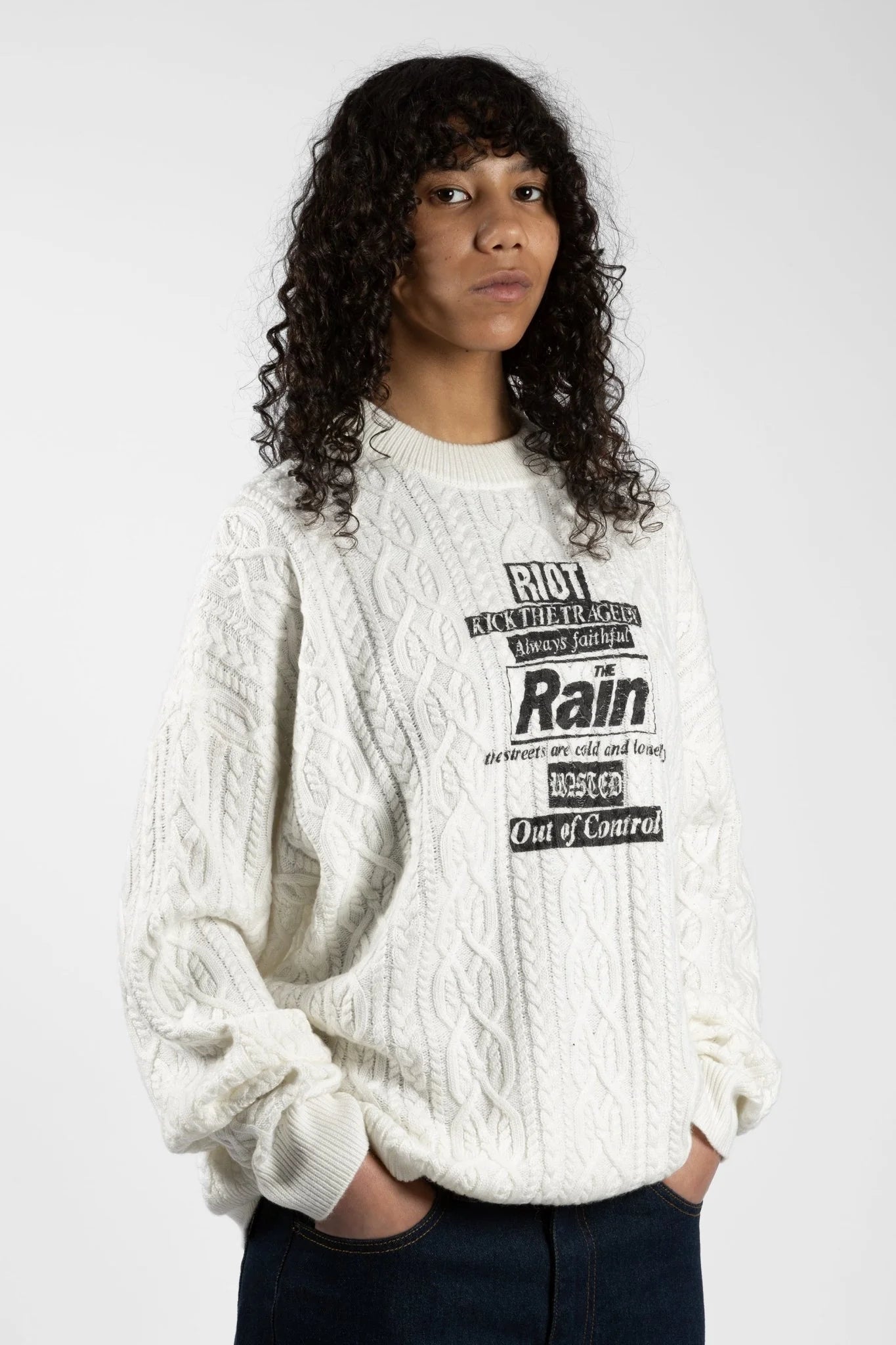 WASTED PARIS RAIN CABLE KNIT