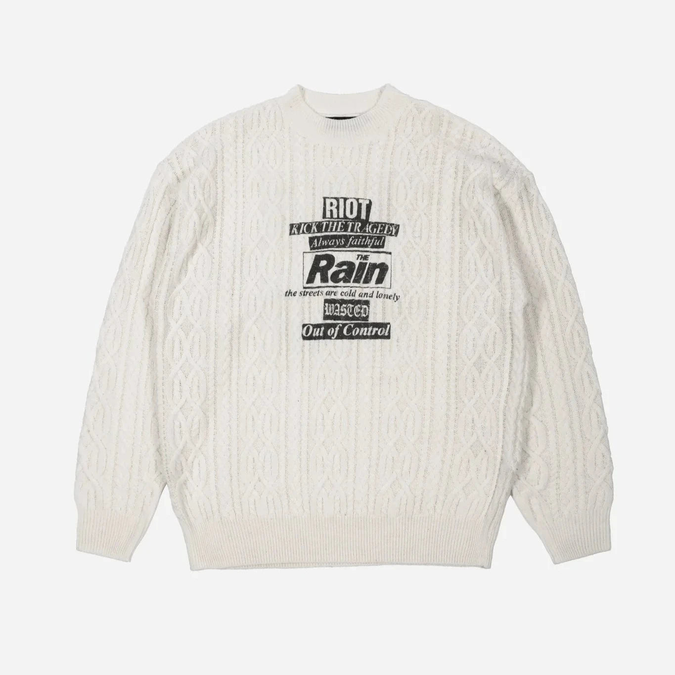 WASTED PARIS RAIN CABLE KNIT