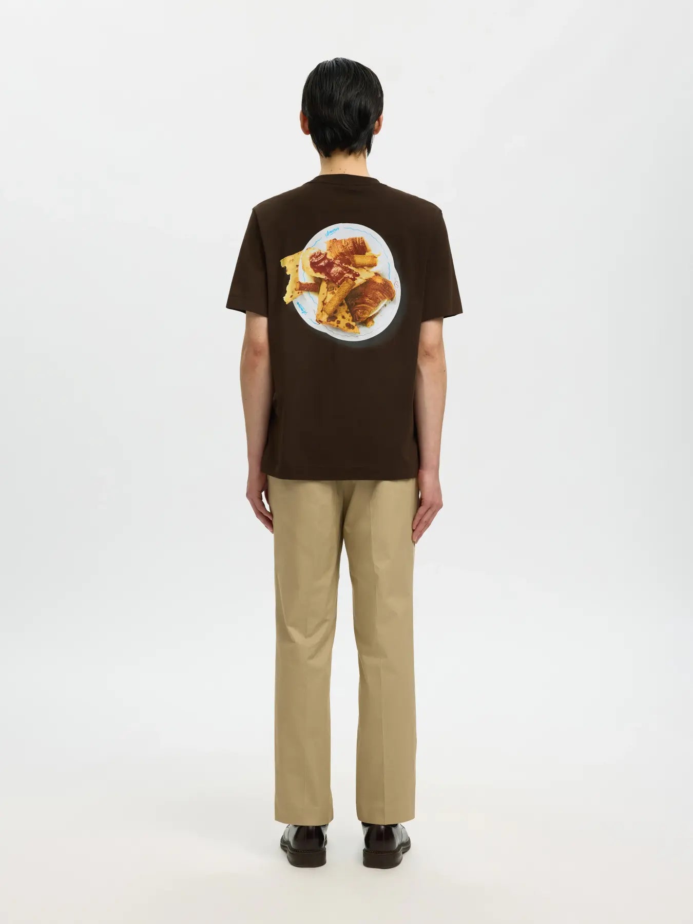 T - SHIRT HOTEL AMOUR BROWN | SELECTED HOMME