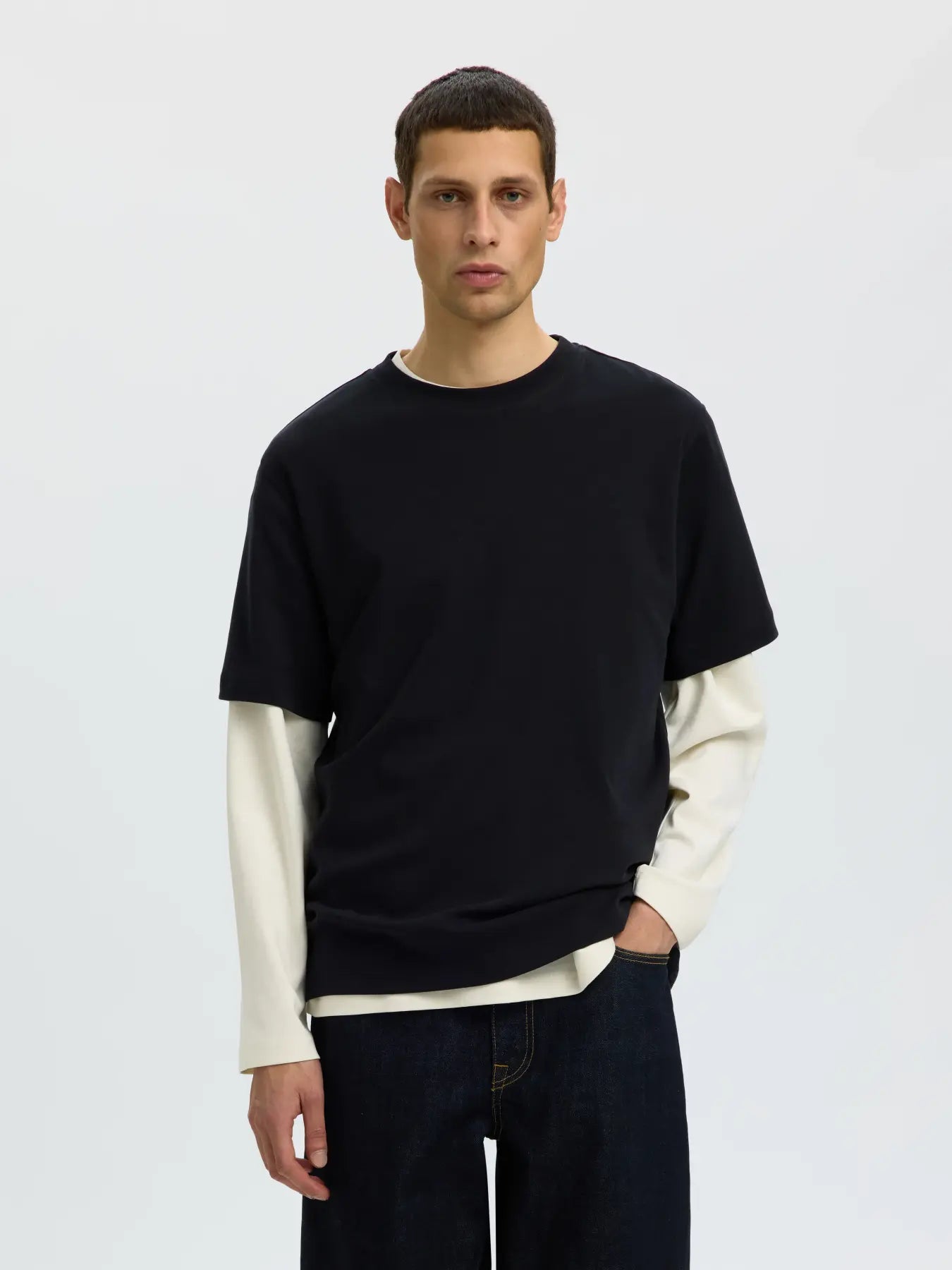 T-SHIRT INTERLOCK O-NECK