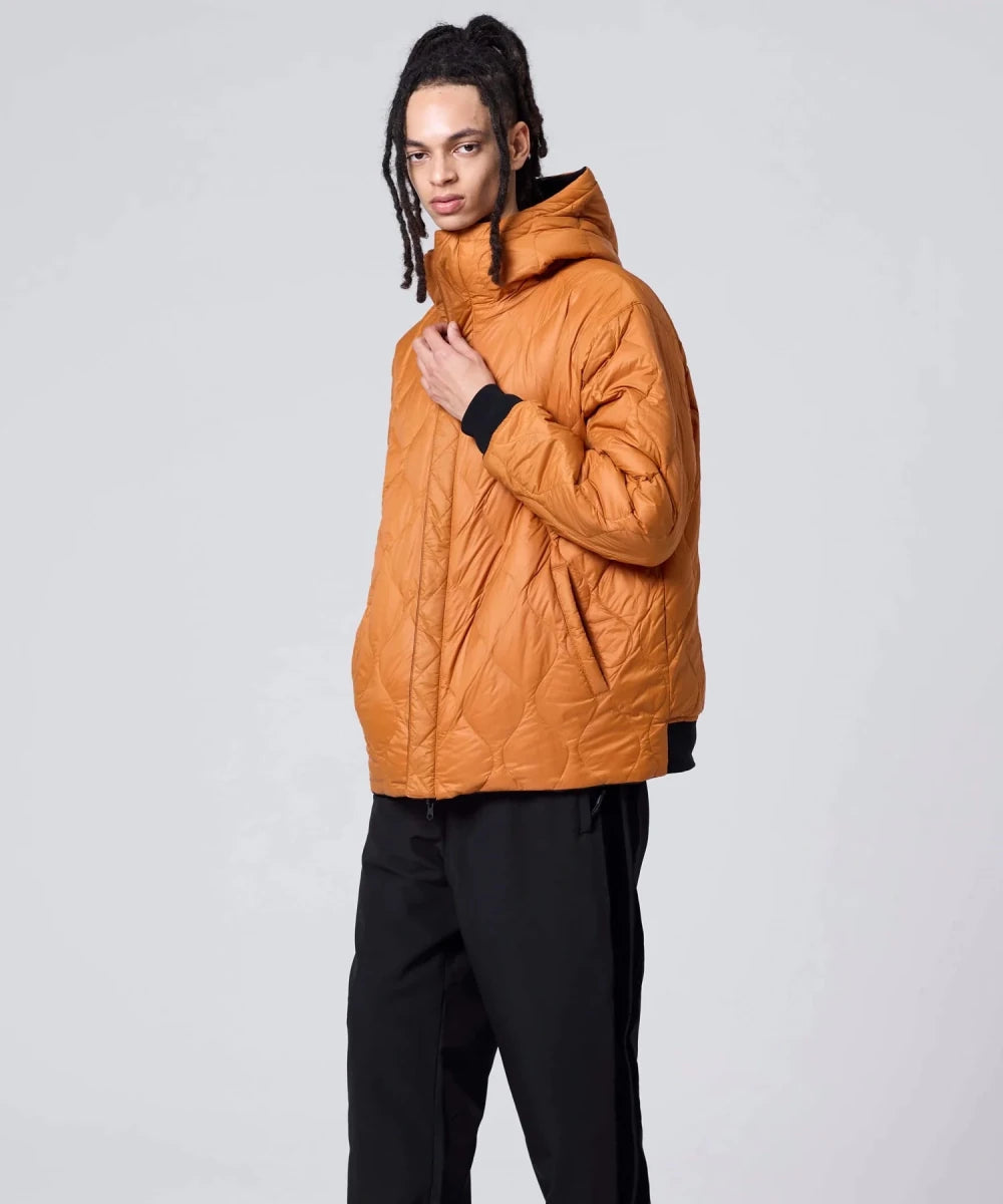 REVERSIBLE N2B FAUX LEATHER DOWN JACKET | TAION