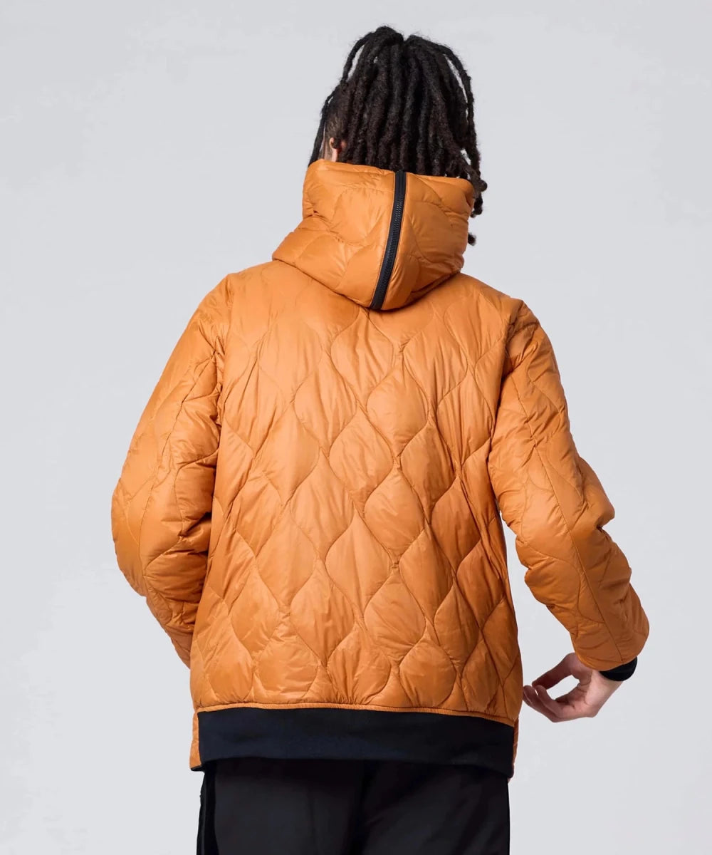REVERSIBLE N2B FAUX LEATHER DOWN JACKET | TAION