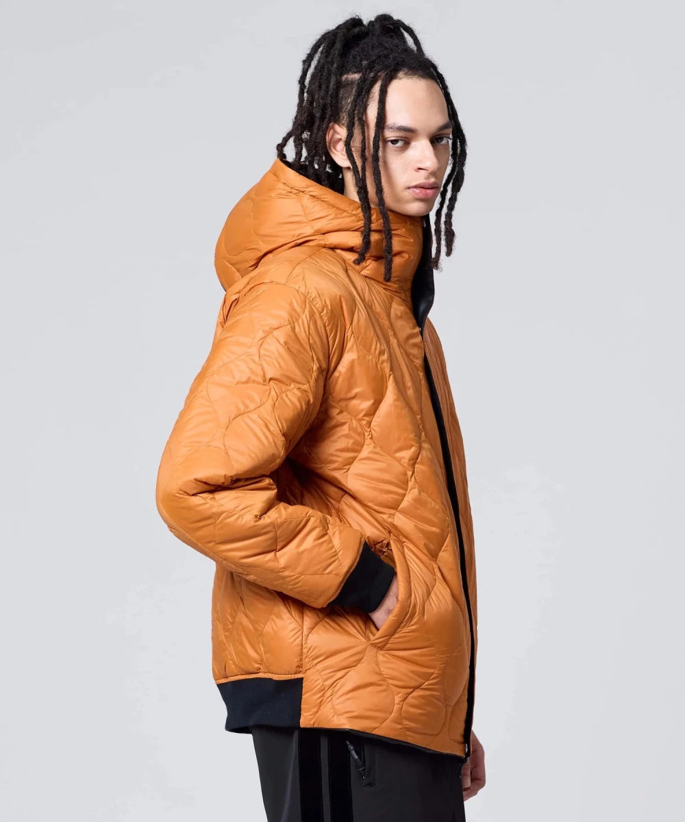 REVERSIBLE N2B FAUX LEATHER DOWN JACKET | TAION