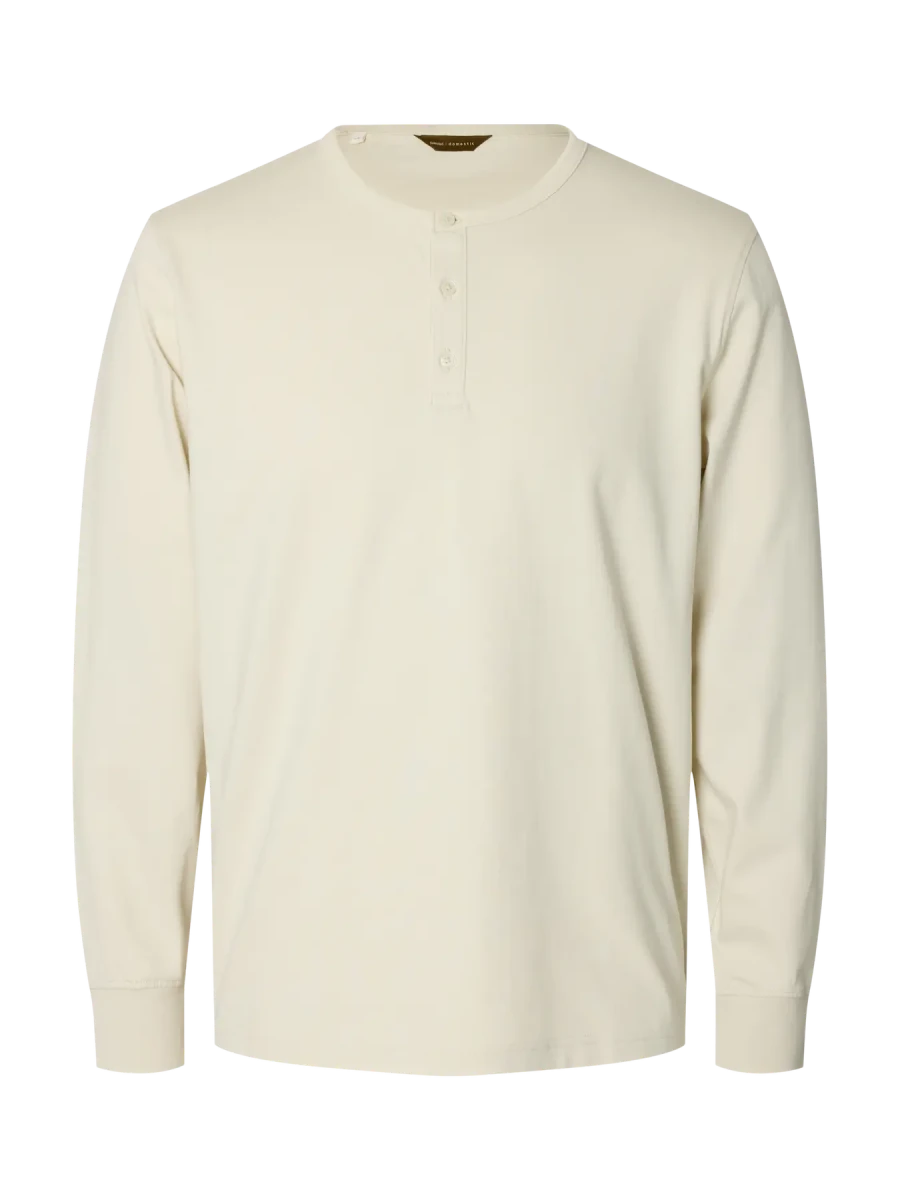 RONAN LS HENLEY SERAFINO T-SHIRT | SELECTED HOMME