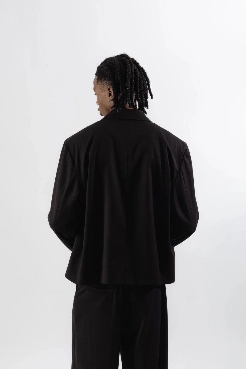 SUIT JACKET CROP BLACK | MOOD ONE