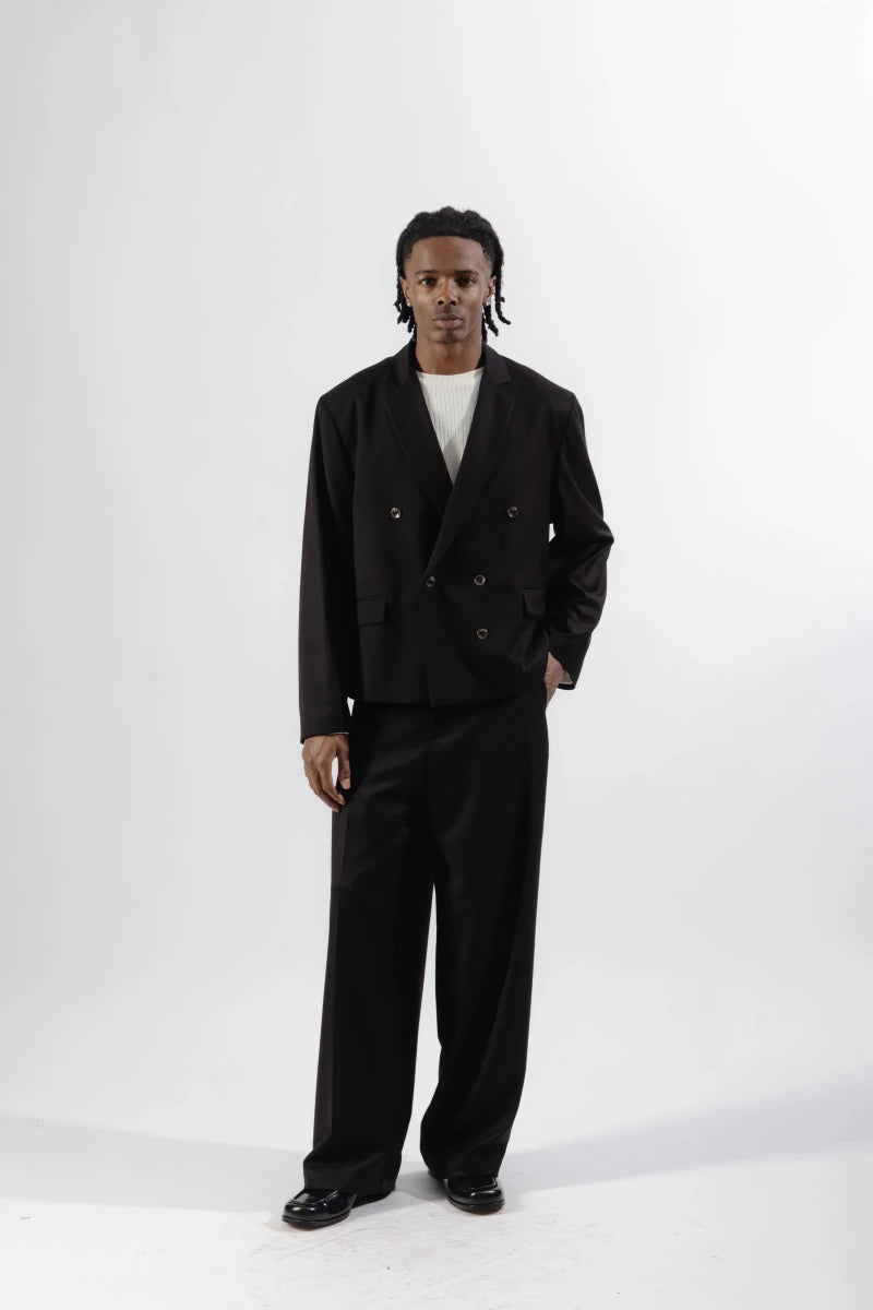 SUIT JACKET CROP BLACK | MOOD ONE