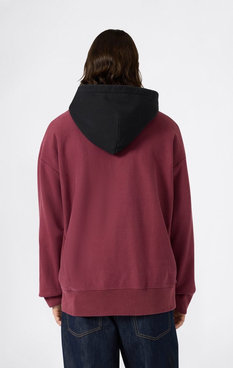 TR ICONIC HOODED SWEATSHIRT REVERSE WEAVE BORDEAUX | CHAMPION PINNACLE