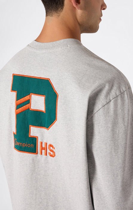 TR STIFF V-NECK SWEATSHIRT GREY | CHAMPION PINNACLE