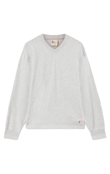 TR STIFF V-NECK SWEATSHIRT GREY | CHAMPION PINNACLE