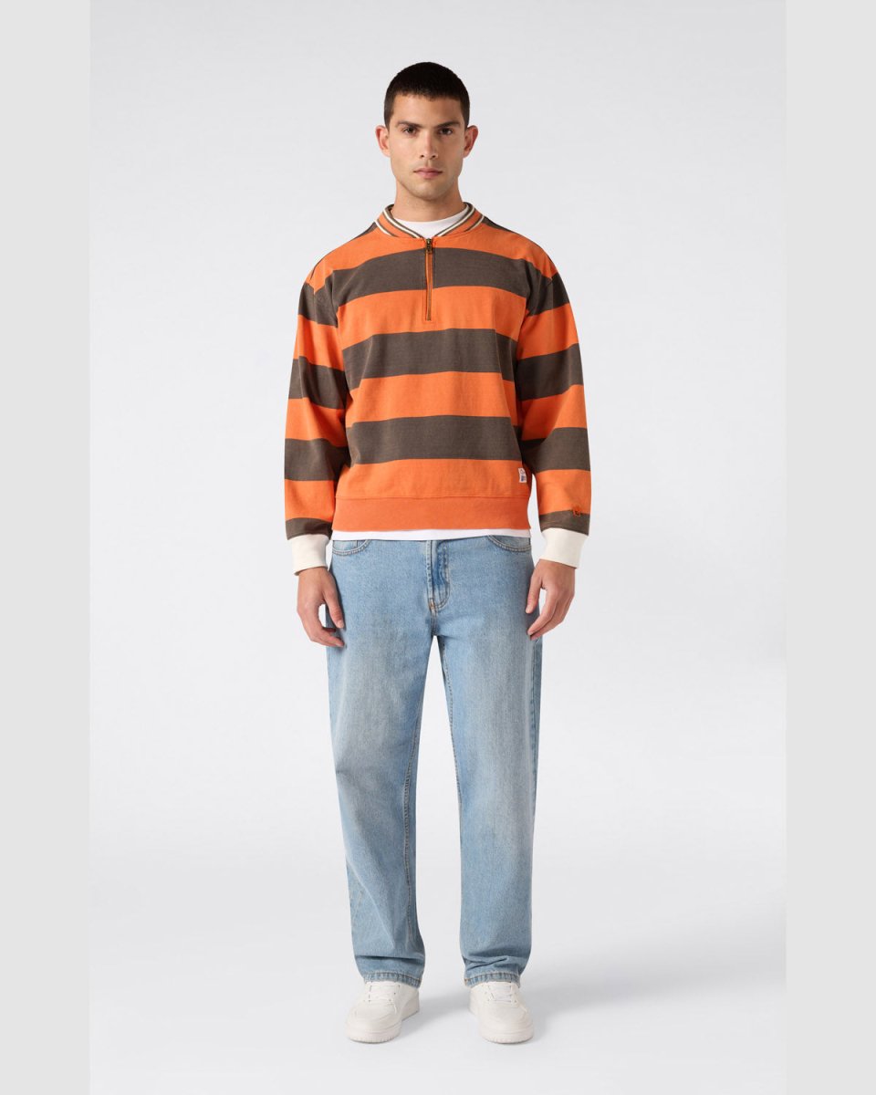 TR STRIPED POLO LONGLSLEEVE ORANGE | CHAMPION PINNACLE