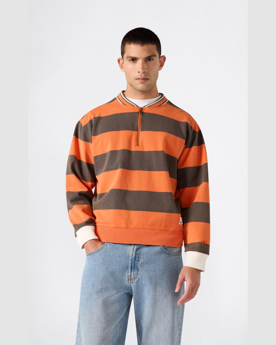 TR STRIPED POLO LONGLSLEEVE ORANGE | CHAMPION PINNACLE