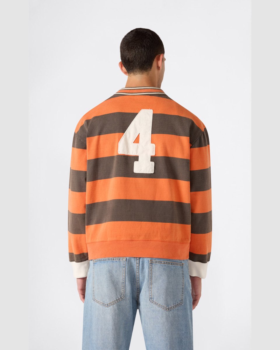 TR STRIPED POLO LONGLSLEEVE ORANGE | CHAMPION PINNACLE