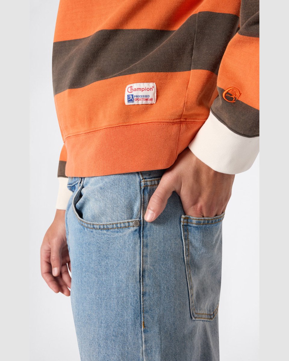 TR STRIPED POLO LONGLSLEEVE ORANGE | CHAMPION PINNACLE