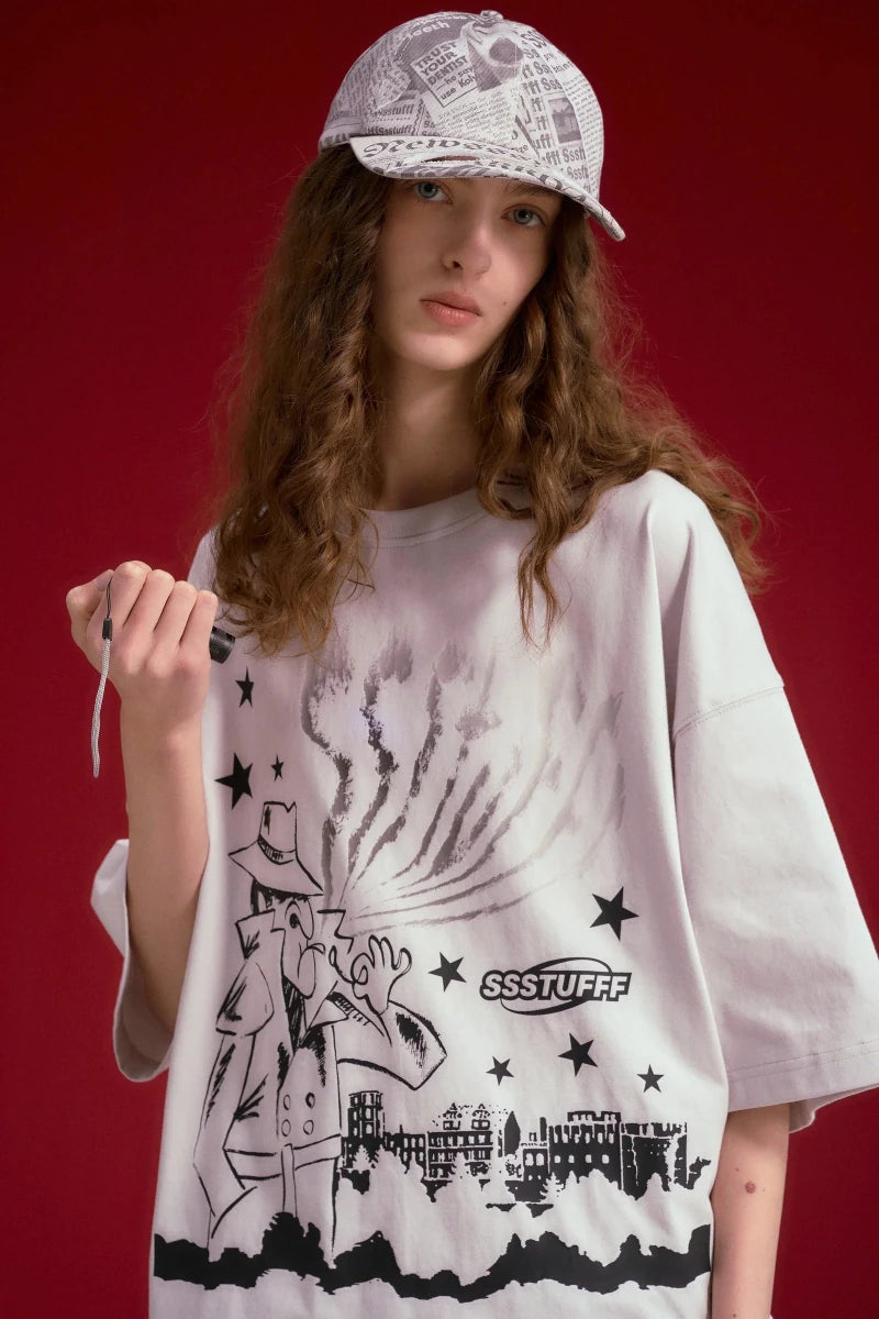 UV SMOKING DETECTIVE T-SHIRT | SSSTUFFF