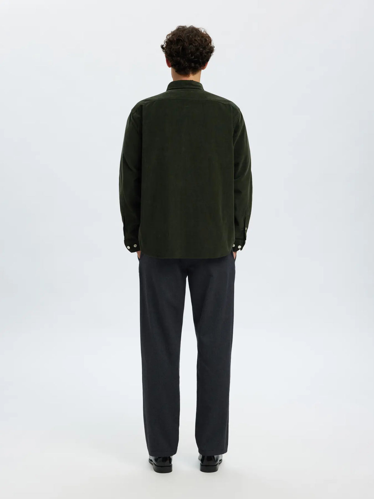 DANNI CORD BD LONGSLEEVE SHIRT DEEP FOREST