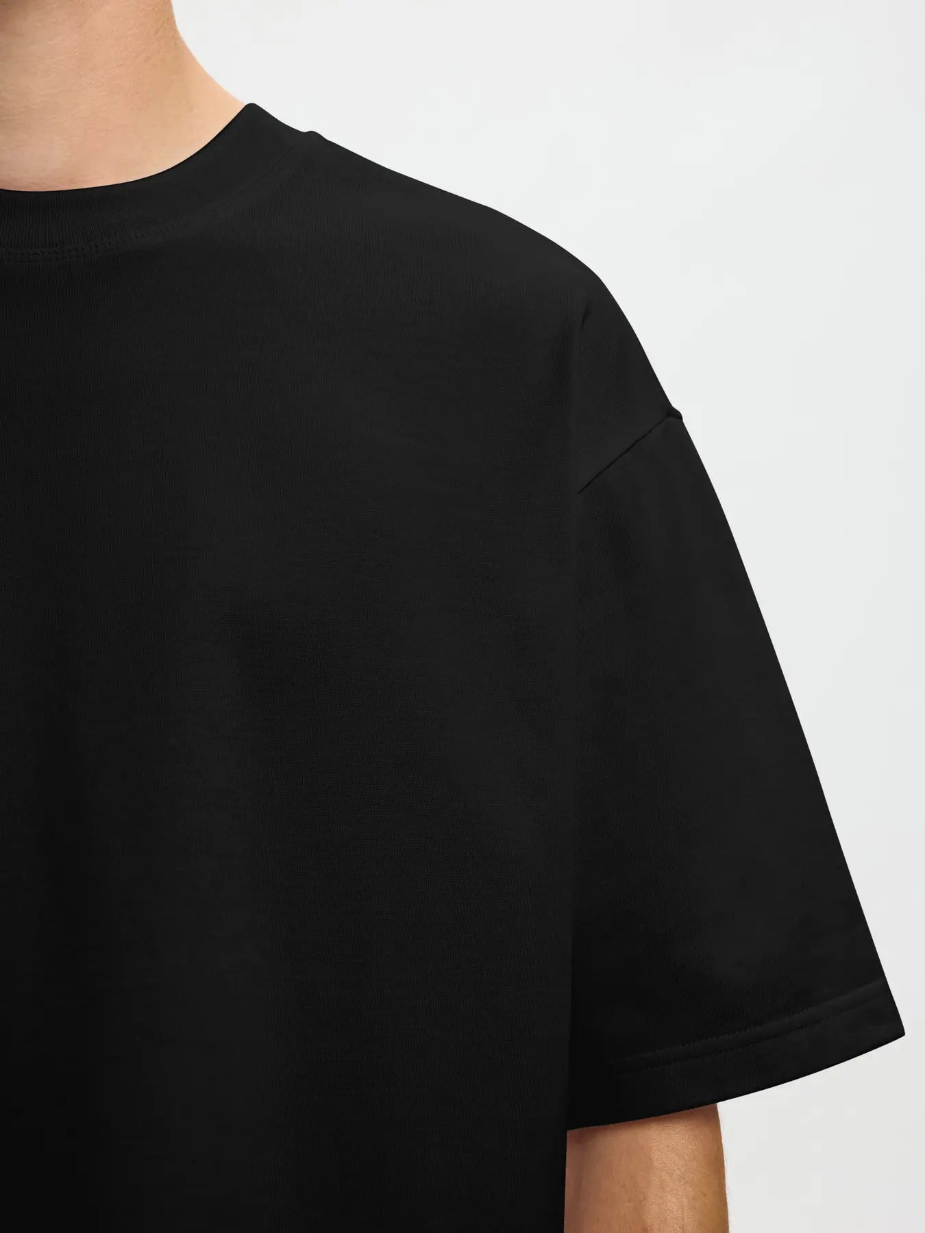 BOXY T-SHIRT O-NECK BLACK | SELECTED HOMME